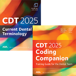 CDT 2025 Dental Coding Kit Book Cover