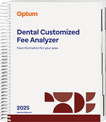 Dental Customized Fee Analyzer 2025 Book Cover